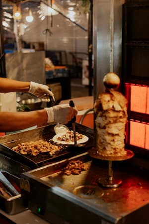 Traditional Arabic Shawarma at Wadi Al Zaithoon